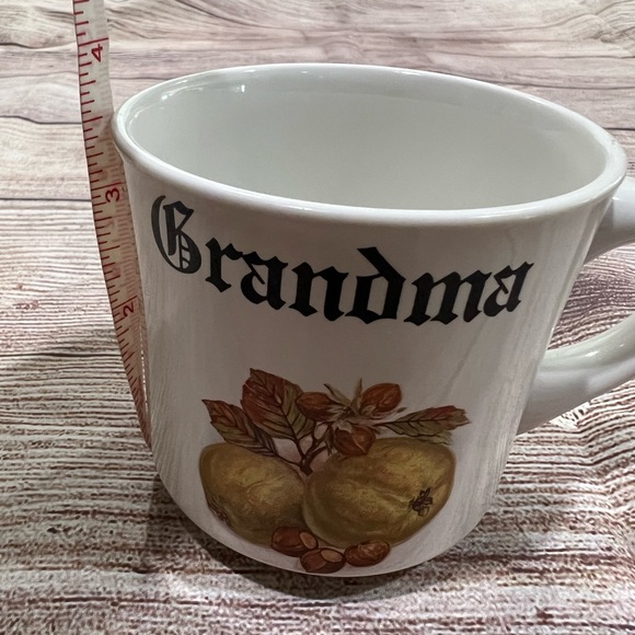 Vintage Papel Grandma Fruit Nut Leaves Print Autumn Coffee Tea Mug Cup small - Picture 7 of 8